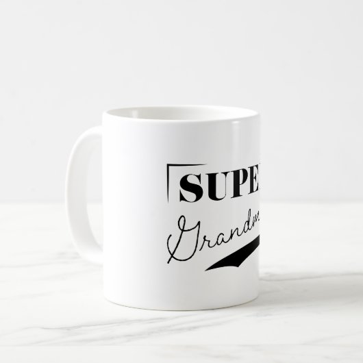 Super Grandma Kaffeetasse (Vorderseite Links)