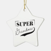 Super Grandma Keramik Ornament (Links)
