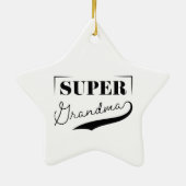 Super Grandma Keramik Ornament (Hinten)