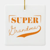 Super Grandma Keramikornament (Rückseite)