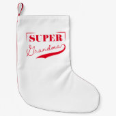 Super Grandma Kleiner Weihnachtsstrumpf (Vorderseite)