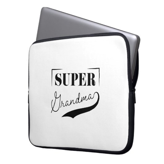 Super Grandma Laptopschutzhülle (Vorderseite Links)