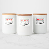 Super Grandma Lebensmitteletikett (Flaschen)