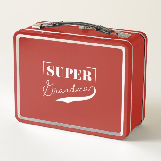 Super Grandma Metall Brotdose (Rückseite)