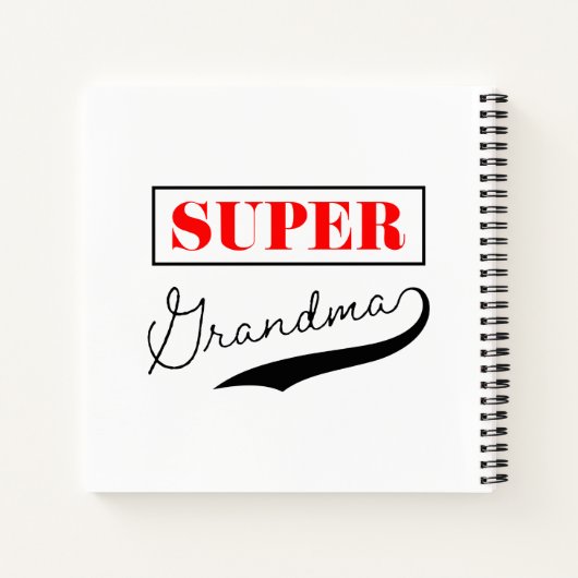 Super Grandma Notizblock (Rückseite)