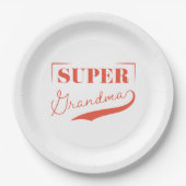 Super Grandma Pappteller (Vorderseite)
