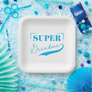 Super Grandma Pappteller
