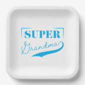 Super Grandma Pappteller (Vorderseite)