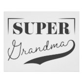 Super Grandma Poster (Vorderseite)
