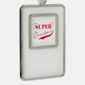 Super Grandma Rahmen-Ornament Silber (Rechts)