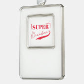 Super Grandma Rahmen-Ornament Silber (Links)