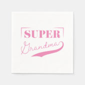 Super Grandma Serviette (Vorderseite)