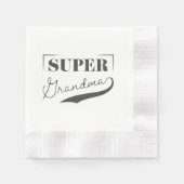 Super Grandma Serviette (Vorderseite)