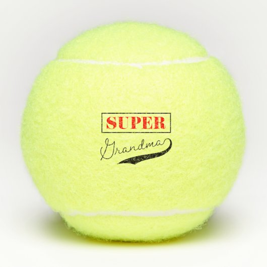 Super Grandma Tennisbälle (Vorderseite)