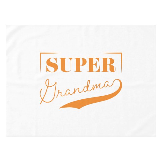 Super Grandma Tischdecke (Vorderseite (Horizontal))