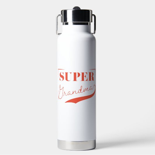 Super Grandma Trinkflasche (Vorderseite)