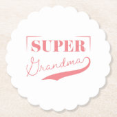 Super Grandma Untersetzer (Vorderseite)