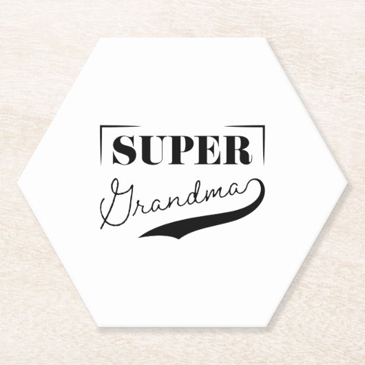 Super Grandma Untersetzer (Vorderseite)