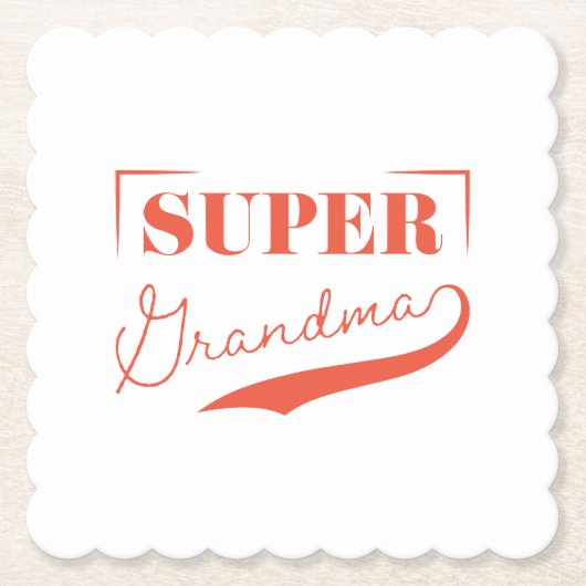 Super Grandma Untersetzer (Vorderseite)