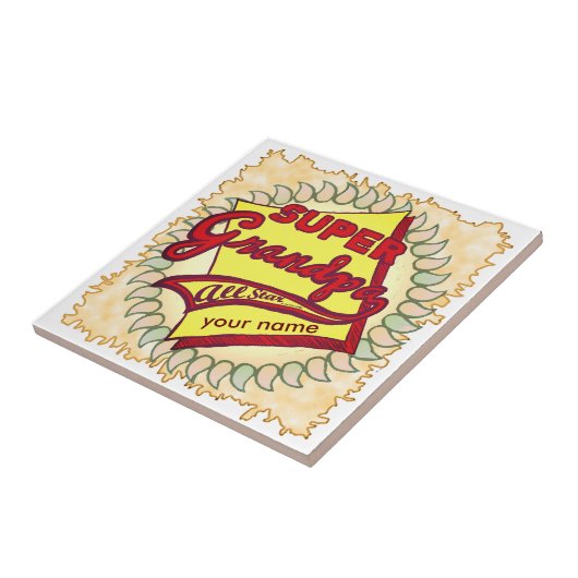 Super Grandpa Fliese (Seite)