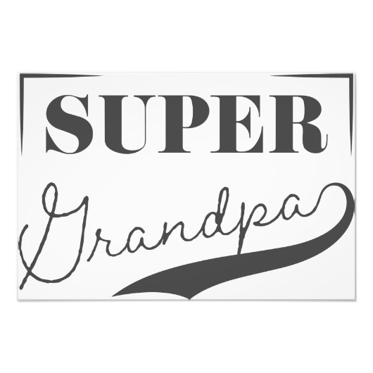 Super Grandpa Fotodruck (Vorne)
