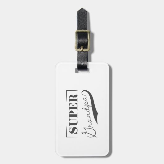 Super Grandpa Gepäckanhänger (Vorderseite vertikal)