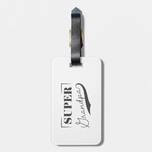 Super Grandpa Gepäckanhänger (Rückseite vertikal)