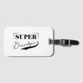 Super Grandpa Gepäckanhänger (Vorderseite (Horizontal))