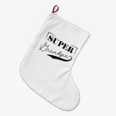 Super Grandpa Großer Weihnachtsstrumpf (Vorderansicht (hängend))