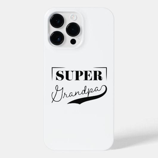 Super Grandpa iPhone Hülle (Rückseite)
