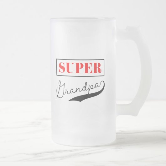 Super Grandpa Mattglas Bierglas (Rechts)
