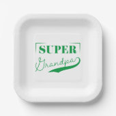 Super Grandpa Pappteller (Vorderseite)