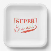 Super Grandpa Pappteller (Vorderseite)