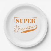 Super Grandpa Pappteller (Vorderseite)