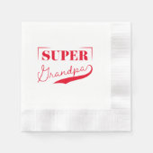 Super Grandpa Serviette (Vorderseite)