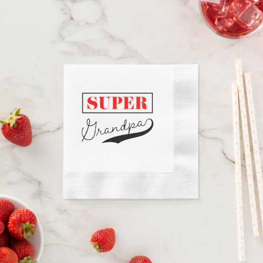 Super Grandpa Serviette (Beispiel)