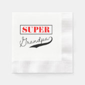 Super Grandpa Serviette (Vorderseite)