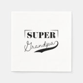 Super Grandpa Serviette (Vorderseite)