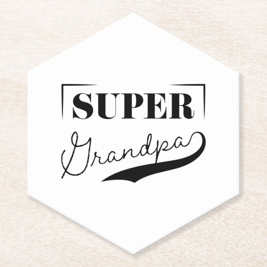 Super Grandpa Untersetzer (Vorderseite)