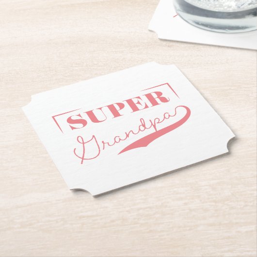 Super Grandpa Untersetzer (angewinkelt)