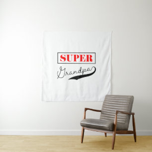 Super Grandpa Wandteppich