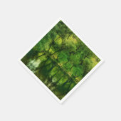 Super Green River Tree Reflections Paper Napkin Serviette (Ecke)