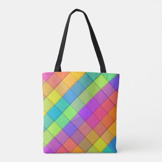 Super Groovy Bright Fun Colorful Tasche (Rückseite)