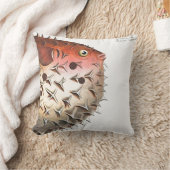 SUPER GROSSE Puffer-Fisch-Koralle/Orange 20" Kissen (Decke)