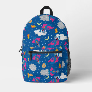 Super Grover 2.0 Nachthimmel-Muster Bedruckter Rucksack