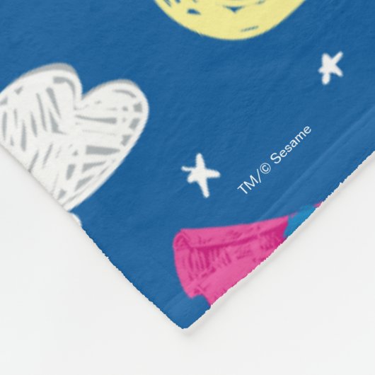 Super Grover 2.0 Night Sky Muster Fleecedecke (Ecke)