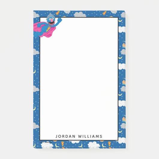 Super Grover 2.0 Night Sky Muster Post-it Klebezettel (Vorderseite)