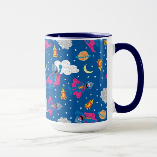 Super Grover 2.0 Night Sky Muster Tasse (Rechts)