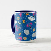 Super Grover 2.0 Night Sky Muster Tasse (Vorderseite Links)
