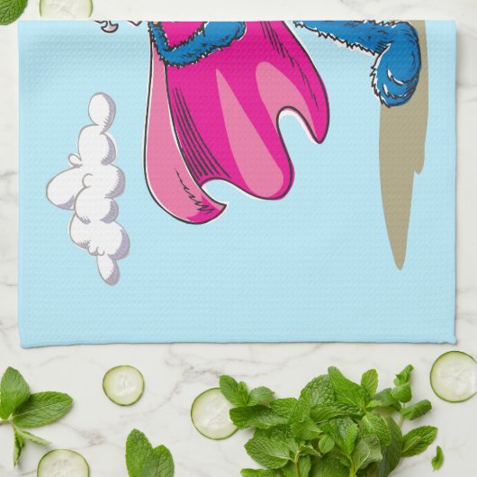 Super Grover Geschirrtuch (Gefaltet)